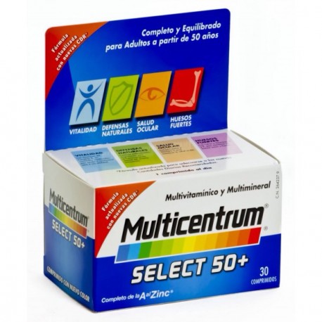 Multicentrum Select 50+ 30 comprimidos