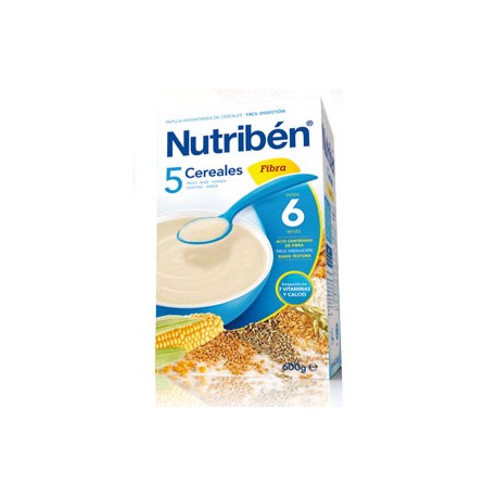 Papilla Nutribén 5 Cereales con Fibra