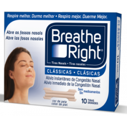 Breathe Right Tiras nasales originales de color tostado grande, 30 unidades  (paquete de 3)