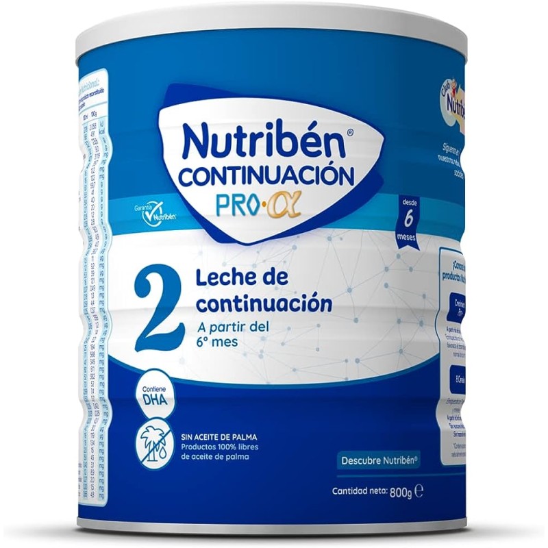 Leche Nutribén Continuación 800 gr