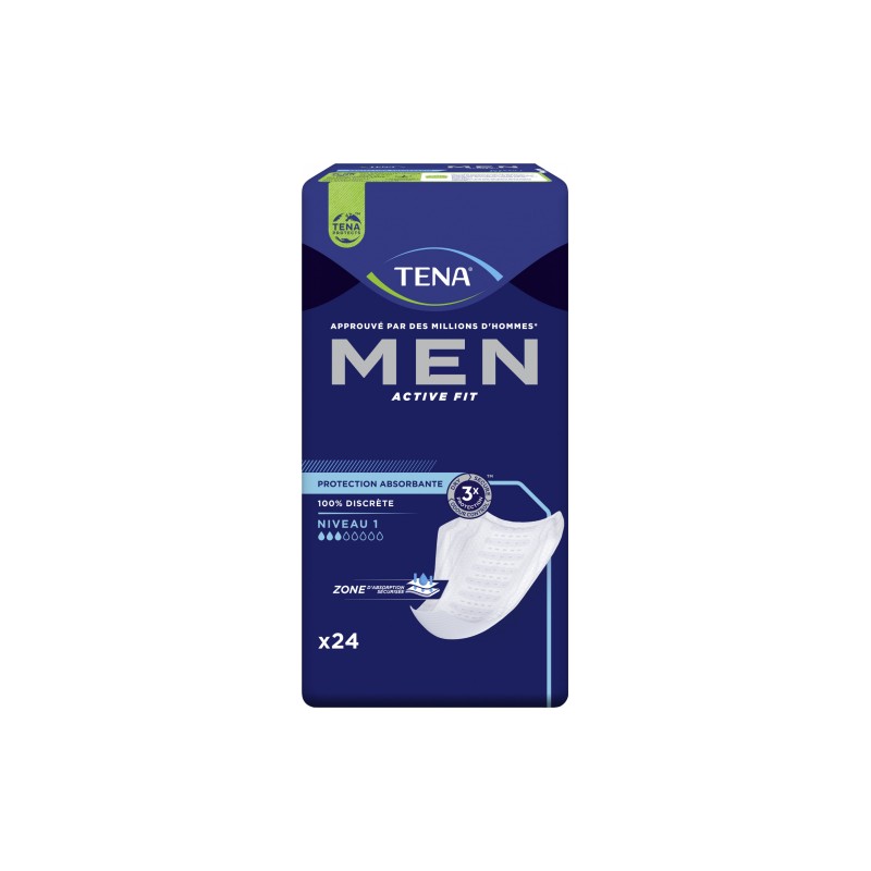 Tena for men level 1 24 compresas (250 ml) - parafarmacia - salunatur