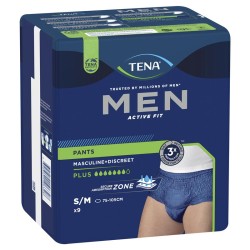 TENA Men Premium Fit Level 4 Protective Underwear - Small/Medium- 3 Packs  of 10