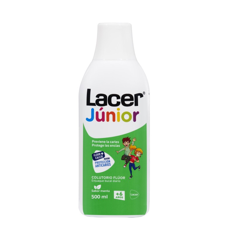 Flúor  jUNIOR diario 0,05% lacer sabor menta 500 ml