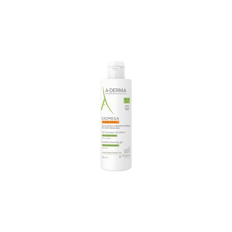 EXOMEGA CONTROL GEL LIMPIADOR EMOLIENTE ANTI-RASCADO 500 ML