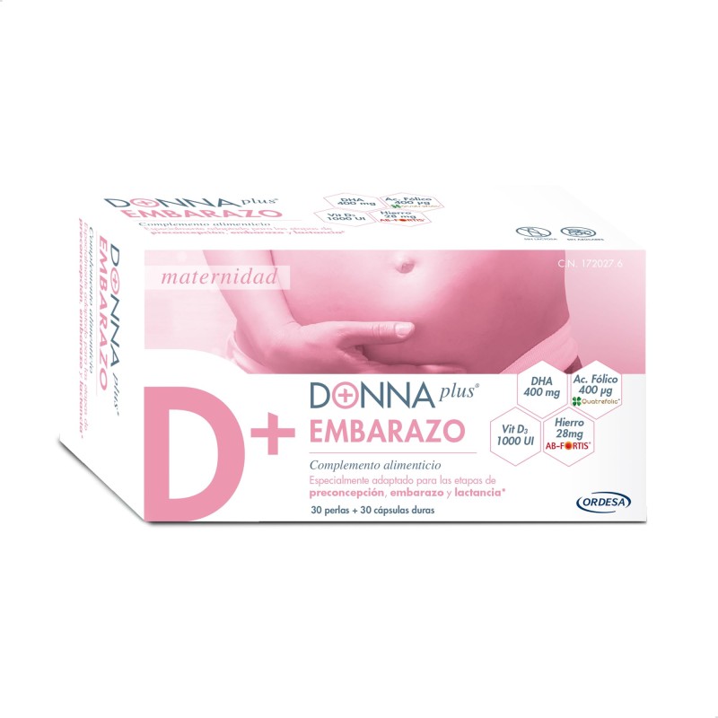 DONNAPlus+ Embarazo  30 perlas+ 30 cápsulas