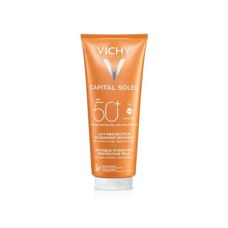 CAPITAL SOLEIL LECHE FAMILIAR PROTECTORA SOLAR HIDRATANTE INVISIBLE SPF 50+  300 ml
