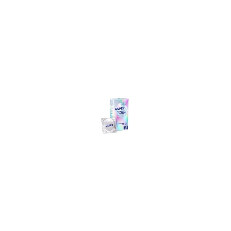 Durex Invisible Extra Lubricado 12 Unidades