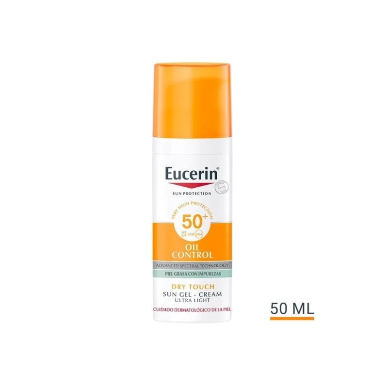 EUCERIN SUN  GEL-CREME OIL CONTROL DRY TOUCH FPS 50+ 50 ML