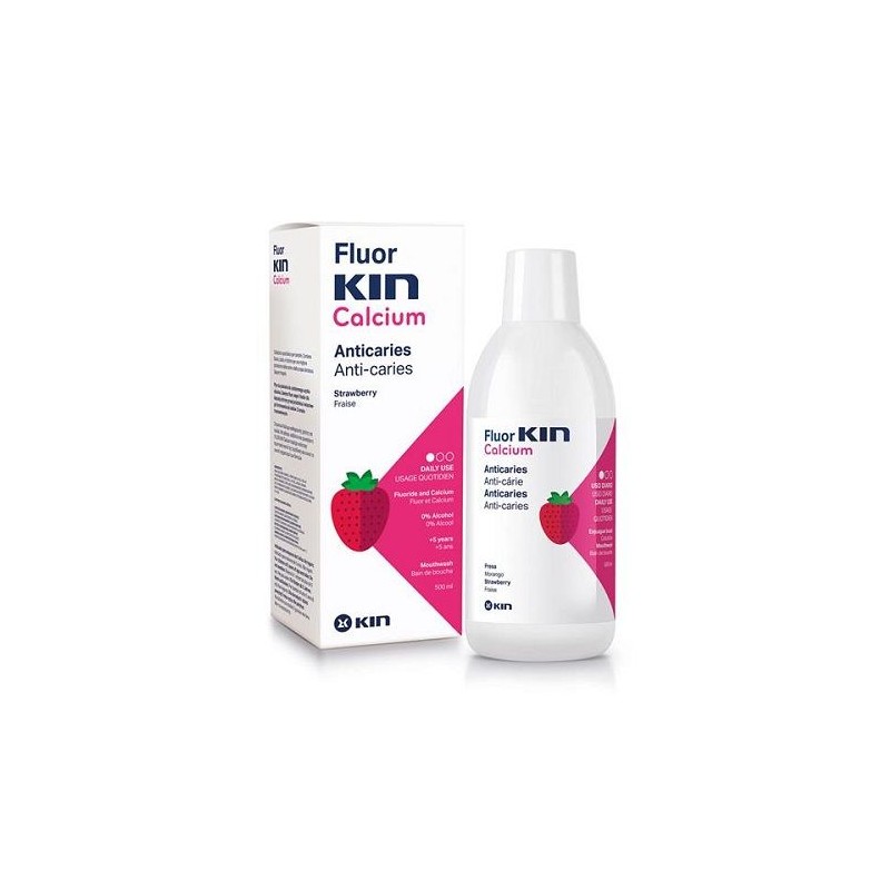 Kin fluor-kin calcium enjuague bucal 500ml