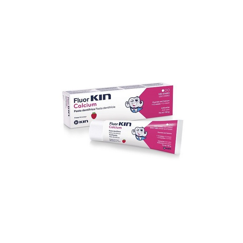 Kin fluor-kin calcium  pasta dentífrica 75 ml