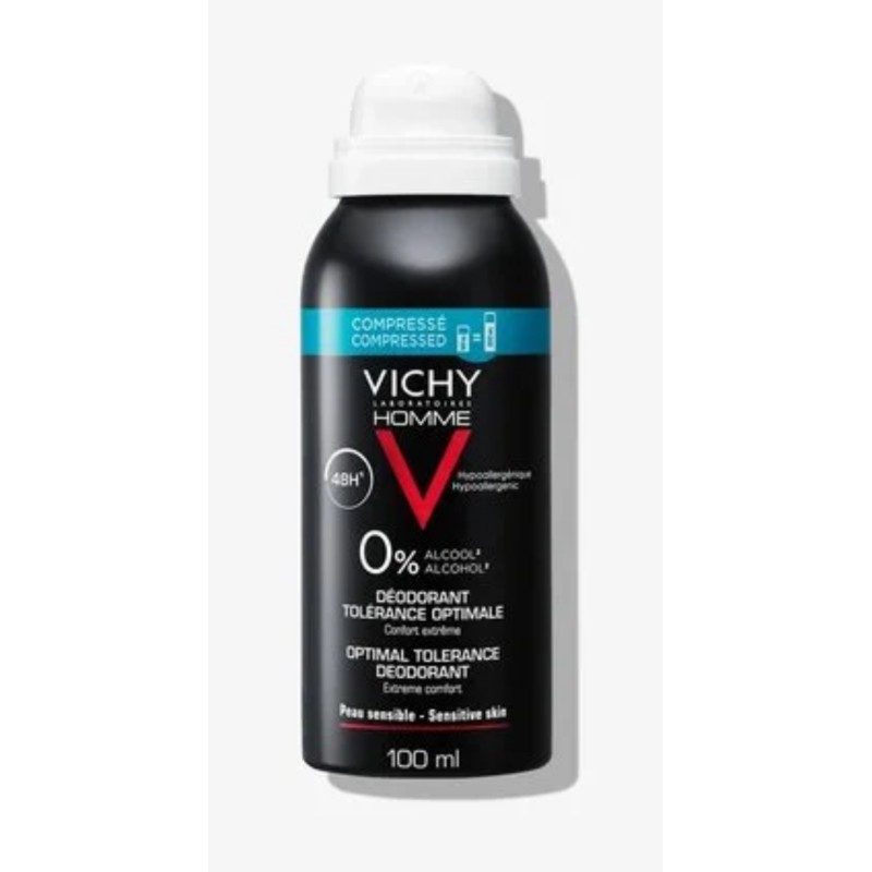 VICHY HOMME DESODORANTE SPRAY 48 HORAS TOLERANCIA ÓPTIMA