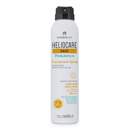 HELIOCARE 360º TRANSPARENT SPRAY PEDIATRICS SPF 50  200  ML
