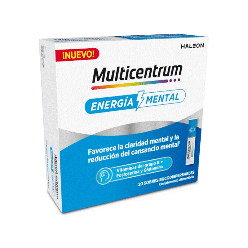 Multicretum Energia menatl 20 sobres bucodispensables