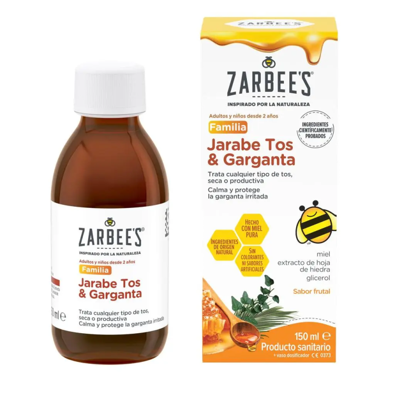 ZARBEES Jarabe Zarbee’s Tos & Garganta para toda la Familia 150 ml
