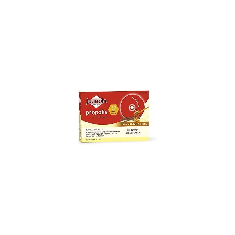 Juanola Própolis sabor regaliz y miel 24 pastillas blandas