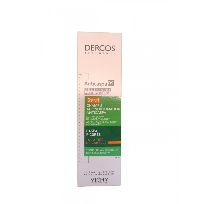 Vichy Dercos champú acondicionador 2 en 1 anticaspa 200 ml