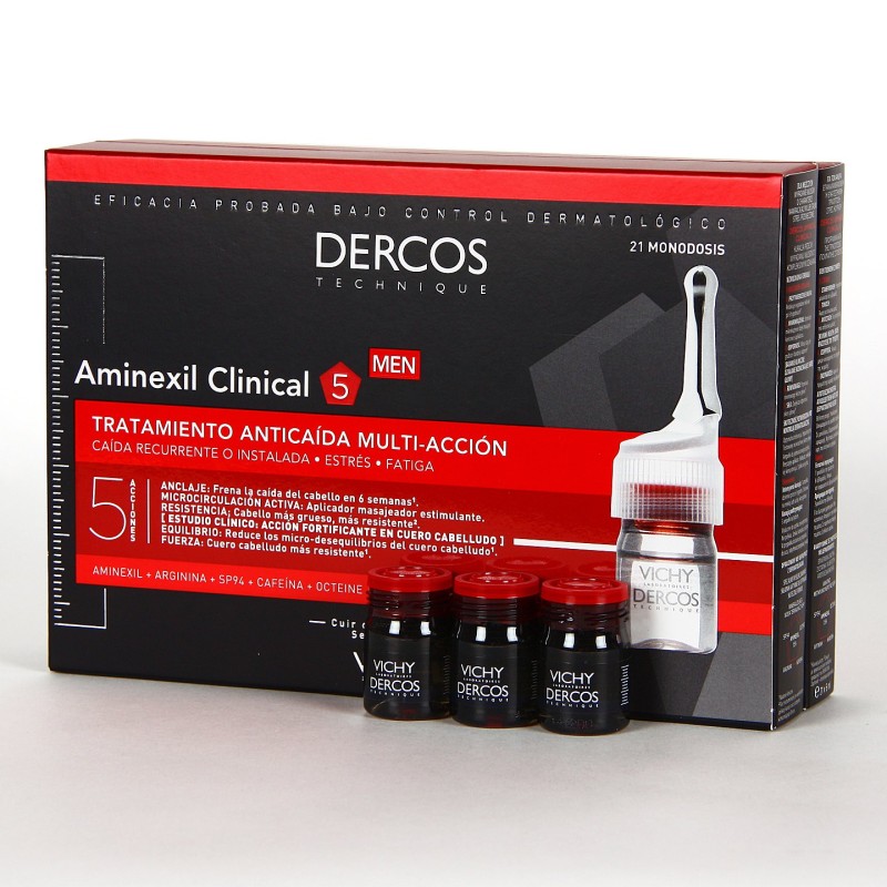 Vichy dercos aminexil clinical 5 hombre 21 monodosis