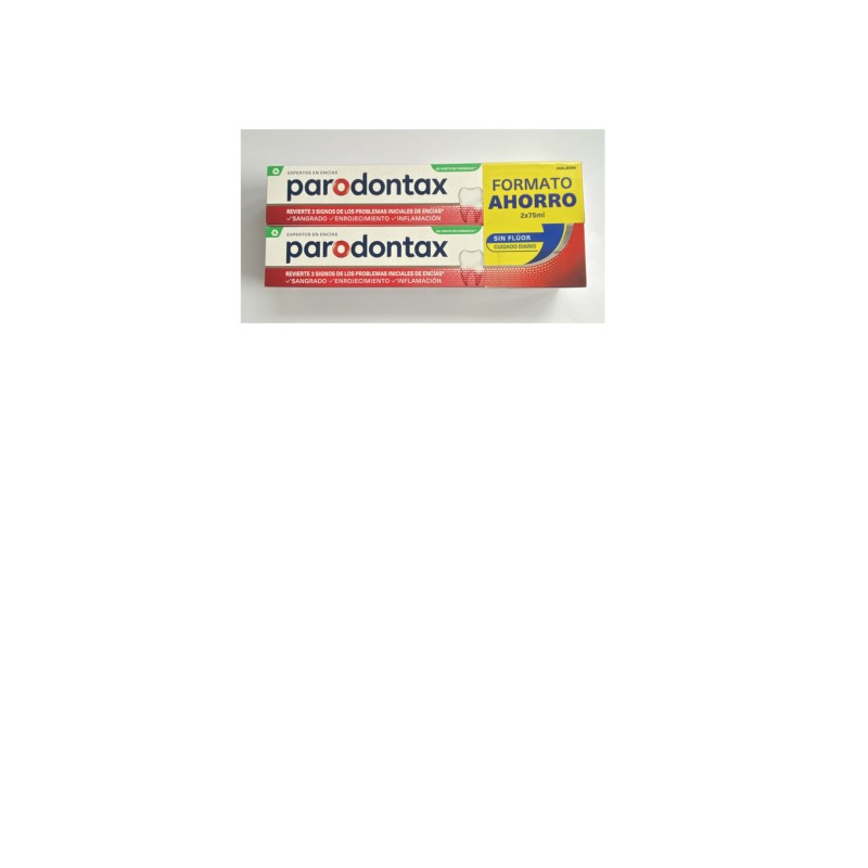 PARODONTAX Duplo Pasta Dentífirca Sin Flúor 2x75 ml