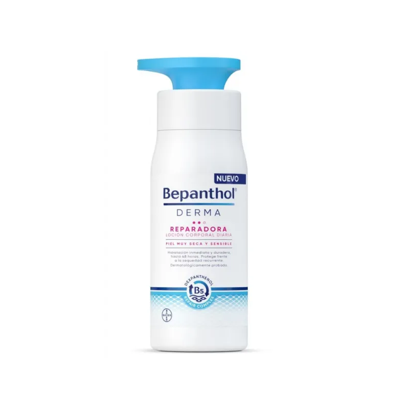 Bepanthol® Derma Loción Corporal Diaria Reparadora con dispensador 400 ml