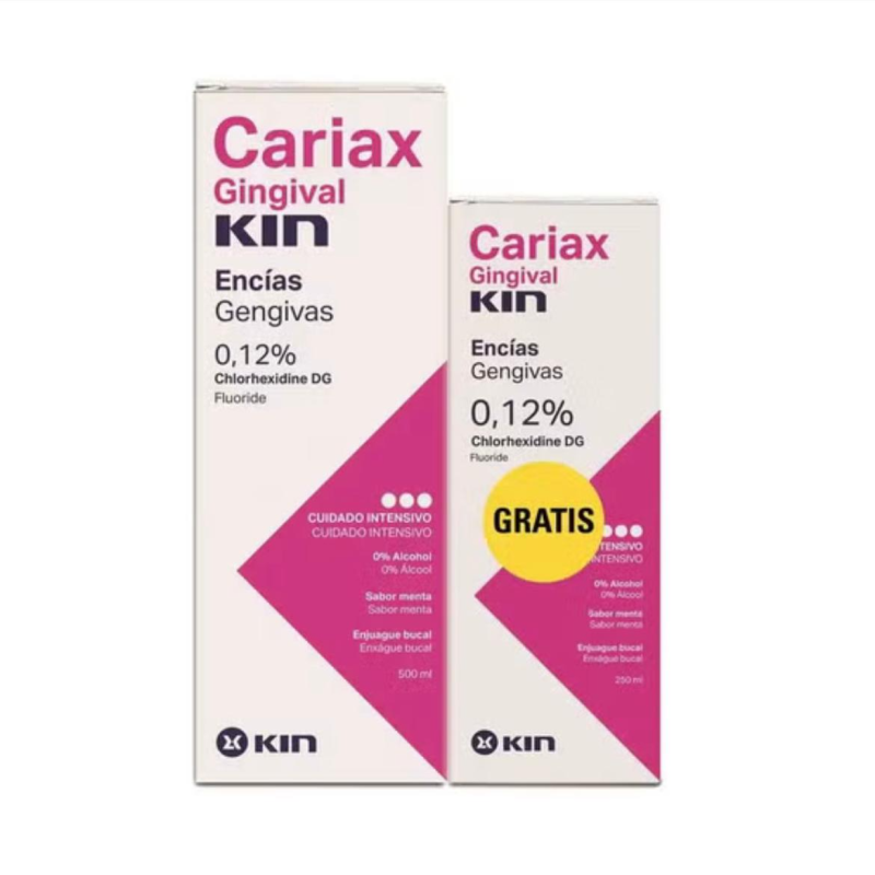 Kin Cariax gingival enjuague 500ml + 250 ml Gratis
