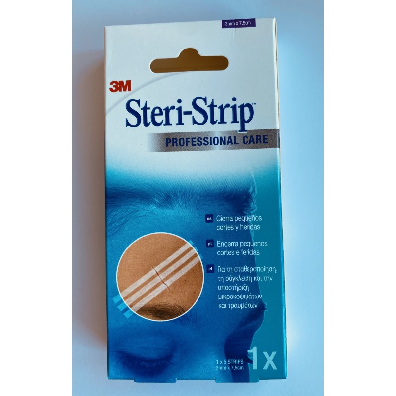 STERI- STRIP 1x5  3mm x 7,5 cm