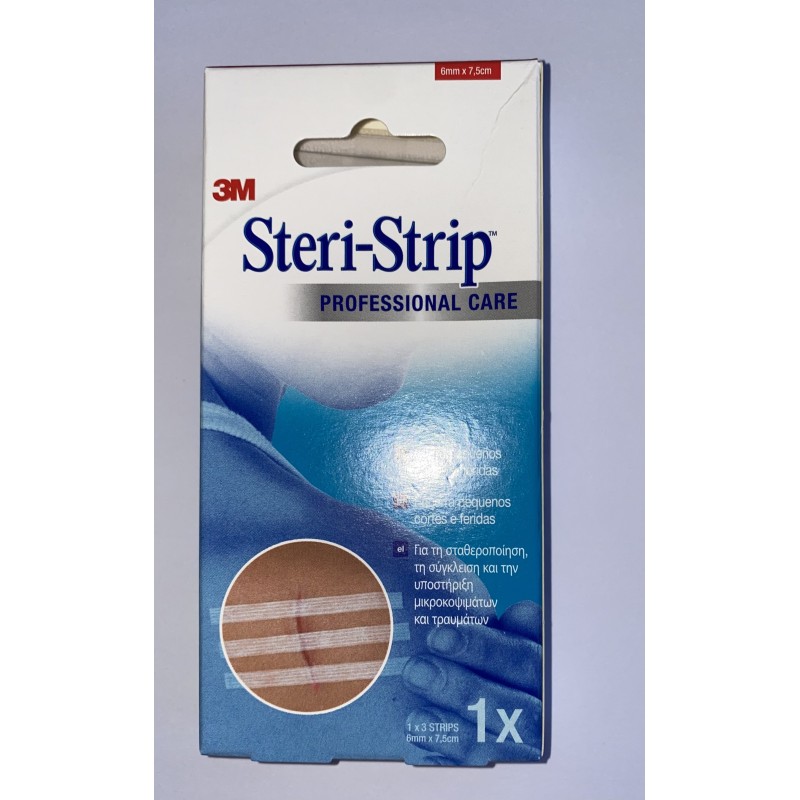 STERI- STRIP 1x3 6mm x 7,5 cm