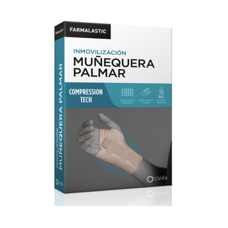 FARMALASTIC Muñequera Palmar Compression Tech Talla G