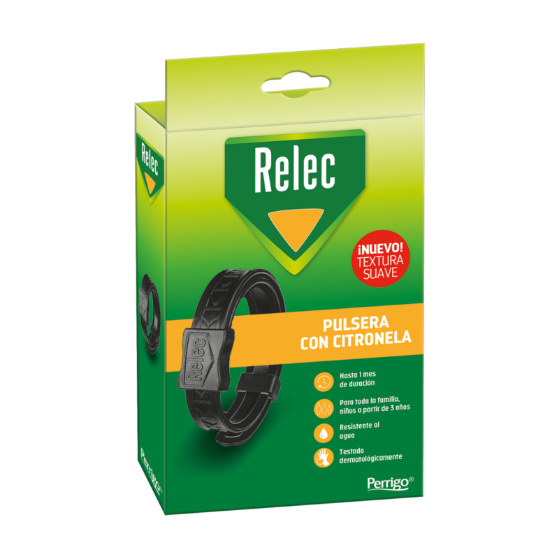 Relec pulsera antimosquitos familiar negra