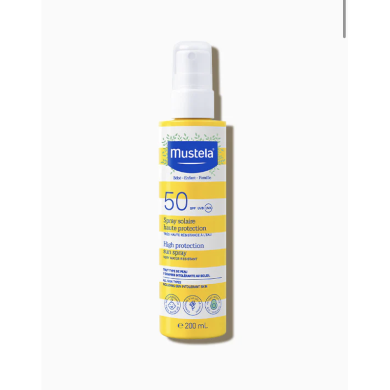 MUSTELA Spray Solar protección alta SPF50  200 ml