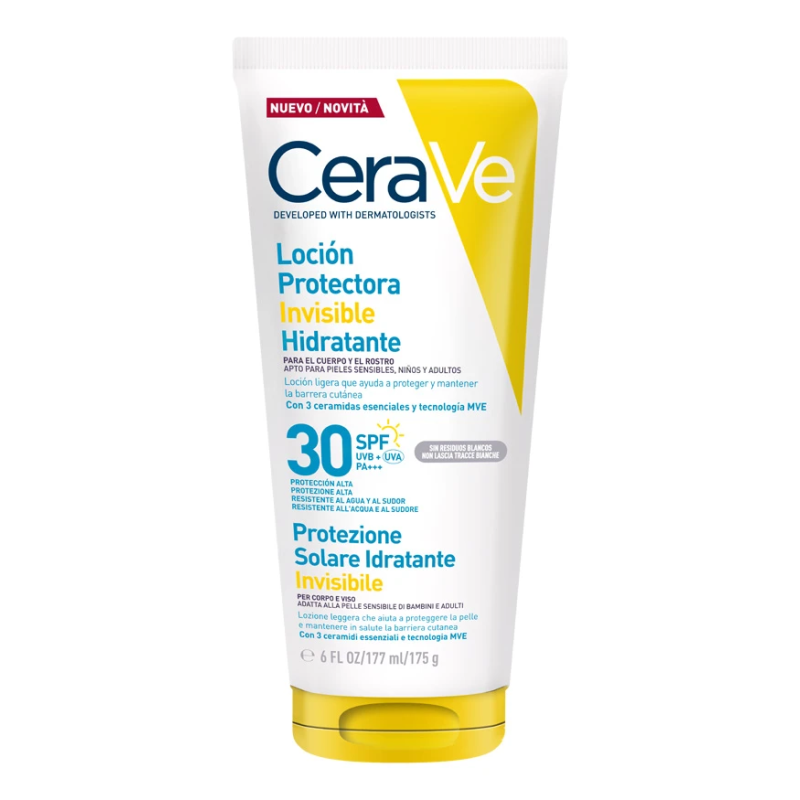 CERAVE Loción Protectora Invisible Hidratante SPF30 177 ml