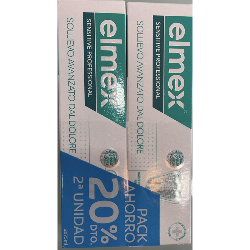 Elmex DUPLO pasta dentífrica sensitive professional 75 gr.
