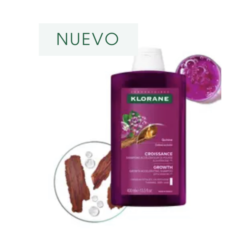 KLORANE  Quinina CRECIMIENTO Champú acelerador  400 ml
