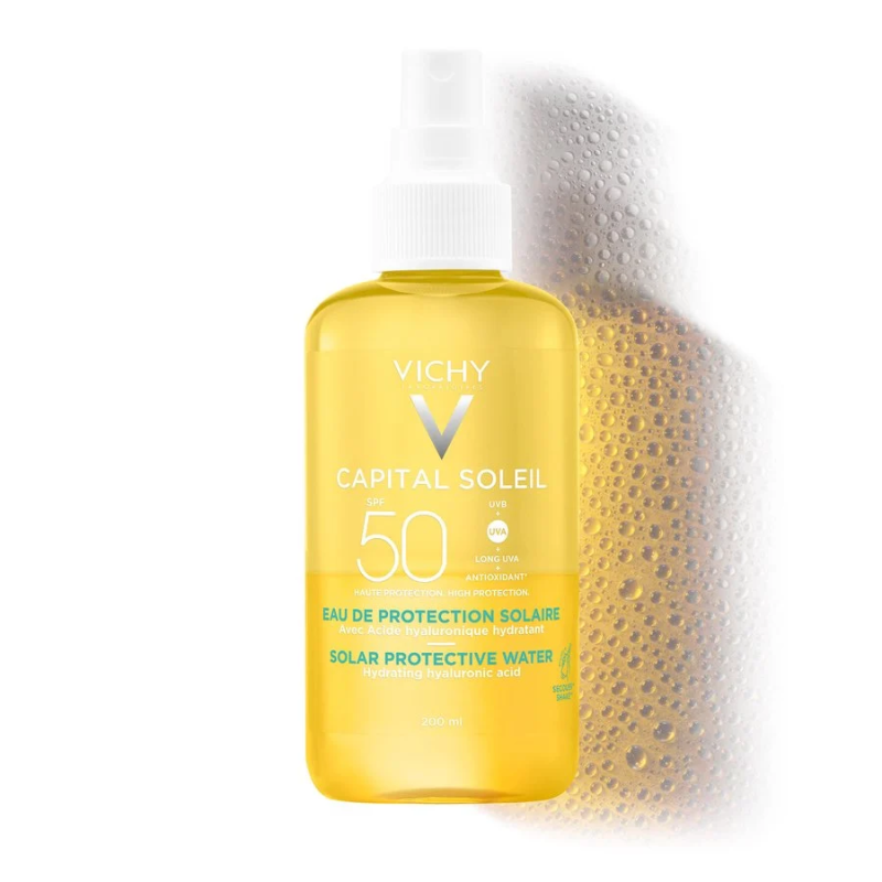 VICHY CAPITAL SOLEIL AGUA SOLAR HIDRATANTE SPF 50 200 ml