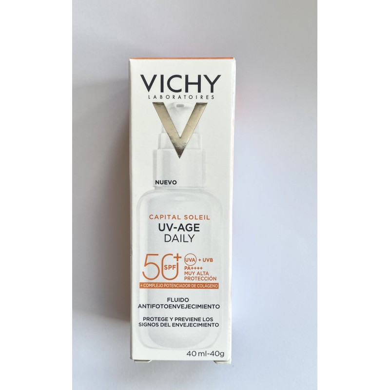 VICHY Capital Soleil UV Age  Fluido fotoprotector diario  SPF50+ 40ml
