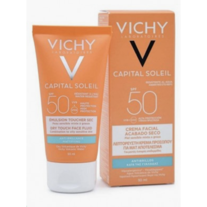 VICHY CAPITAL SOLEIL CREMA ROSTRO TACTO SECO SPF 50 50 ml