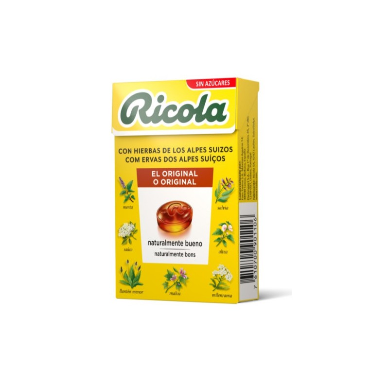Ricola original caram S/Az 50G Hierbas Suizas