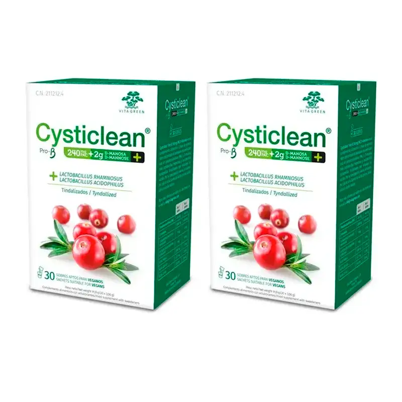 Cysticlean Prob-D Manosa 240 Mg PACK 2x30 Sobres