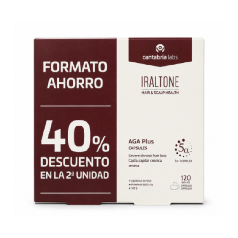 Iraltone AGA PLUS PACK 60+60 caps.