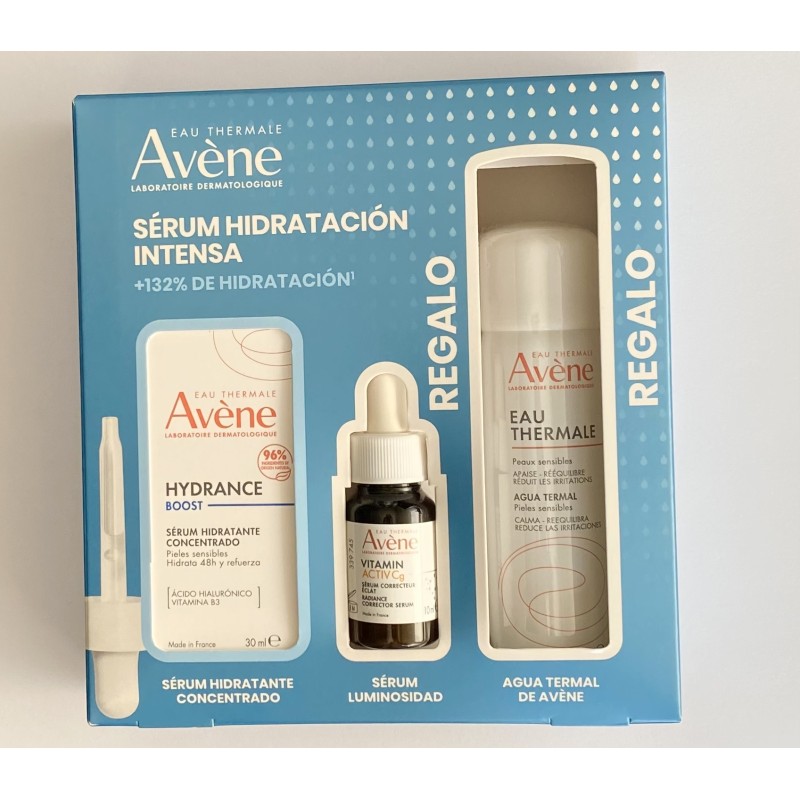 Avene Hydrance Boost Serum hidratante concentrado 30 ml REGALO serum luminosidad y agua termal