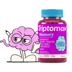 Triptomax Memory 60 GUMMIES sabor a fresa - manzana